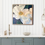 "Quiet Strength" - Original Painting in white by Mandy Trimble Leonard