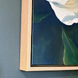 "Quiet Strength" - Original Painting in white by Mandy Trimble Leonard