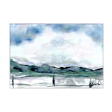 "Dawn, Possibility and Promise" - Original Painting in green by Golden Lines and Silver Linings