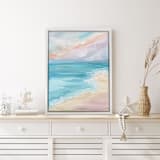 "Pastel Tide" - Original Painting in green by Johanne Dziemian