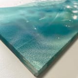 "The Sea Sings" - Original Painting in blue by Holly Whitcomb