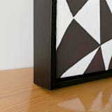 "Triads I" - Original Painting in black by Renée Stramel