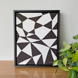 "Triads I" - Original Painting in black by Renée Stramel