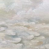 "Ecru Fury" - Original Painting in white by Nicoletta Savod