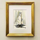 "Consult Your Deepest Intuitions" - Original Painting in blue by Golden Lines and Silver Linings