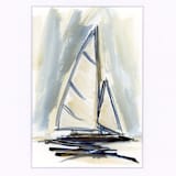 "Consult Your Deepest Intuitions" - Original Painting in blue by Golden Lines and Silver Linings