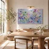 "“Grateful for the Ordinary” – 72 × 48 – Original Painting" - Original Painting in multicolor by Sarah Mankin