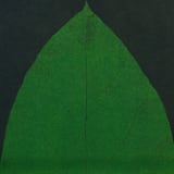 "Green Leaf" - Original Painting in multicolorassorted-colors by Dana Williamowsky