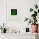 "Green Leaf" - Original Painting in multicolorassorted-colors by Dana Williamowsky