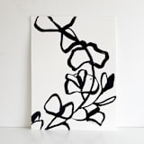 "Eucalyptus" - Original Painting in black by Mary Gaspar