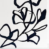 "Eucalyptus" - Original Painting in black by Mary Gaspar