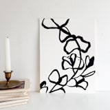 "Eucalyptus" - Original Painting in black by Mary Gaspar