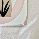 "Tinted Dimensions II" - Original Painting in beige by Renée Stramel