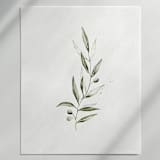 "Olive Branch 01" - Original Painting in green by Angele Kamp