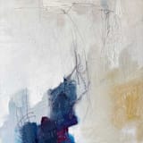 "By Chance Original Oil Painting" - Original Painting in white by Nicoletta Savod