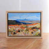 "Blissful Colors - Colroado landscape" - Original Painting in orange by Weronika Zubek