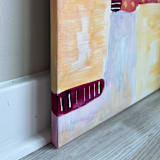 "Stitched Together" - Original Painting in beige by Summer Tali Hilty