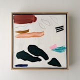 "Botanical 3" - Original Painting in white by Amy Early