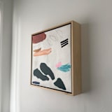 "Botanical 3" - Original Painting in white by Amy Early