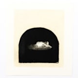 "Sleeping Dog" - Original Painting in multicolorassorted-colors by Dana Williamowsky