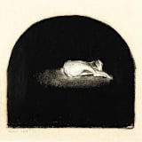 "Sleeping Dog" - Original Painting in multicolorassorted-colors by Dana Williamowsky