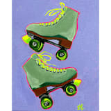 "Hot Wheels" - Original Painting in multicolorassorted-colors by Nicole Simms