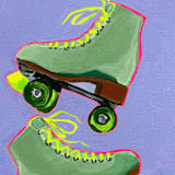 "Hot Wheels" - Original Painting in multicolorassorted-colors by Nicole Simms