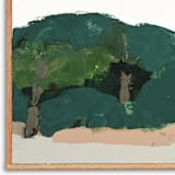 "Santa Cruz Oaks" - Original Painting in green by Caryn Owen