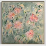 "Splendor and Majesty" - Original Painting in green by Sarah Mankin