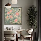 "Splendor and Majesty" - Original Painting in green by Sarah Mankin