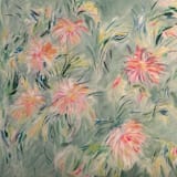 "Splendor and Majesty" - Original Painting in green by Sarah Mankin