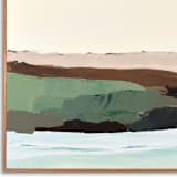 "Muted Seascape Series 4" - Original Painting in multicolorassorted-colors by Caryn Owen