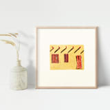 "New Mexico Architecture 3" - Original Painting in multicolorassorted-colors by Dana Williamowsky