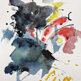 "Free Shapes 2" - Original Painting in multicolor by Isabel Aguilar - Isolda