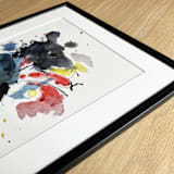 "Free Shapes 2" - Original Painting in multicolor by Isabel Aguilar - Isolda