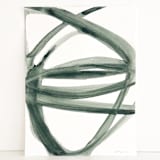 "Forest Green Plant Cell" - Original Painting in green by Mary Gaspar