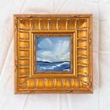 "Watch Hill" - Original Painting in blue by Green Barn Studio