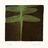 "Dragonfly Fern Painting" - Original Painting in multicolorassorted-colors by Dana Williamowsky