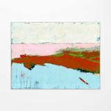 "Breaking Barriers" - Original Painting in red by Karyn Denten