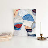 "Gather Round" - Original Painting in multicolorassorted-colors by Mary Gaspar