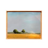"Trees in the Field" - Original Painting in blue by Jen Tips