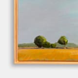 "Trees in the Field" - Original Painting in blue by Jen Tips