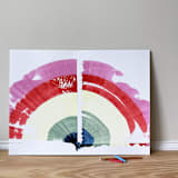 "talk to me colors 1" - Original Painting in multicolor by bari wieselman schulman