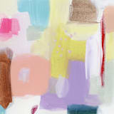 "summer abstract" - Original Painting in multicolorassorted-colors by Lindsay Megahed
