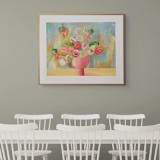 "Mabel Comes to Visit" - Original Painting in multicolorassorted-colors by CONNIE COLLUM
