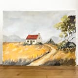 "Whispers Of The Wind Original Painting" - Original Painting in brown by Lucrecia Caporale