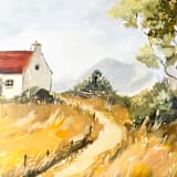 "Whispers Of The Wind Original Painting" - Original Painting in brown by Lucrecia Caporale