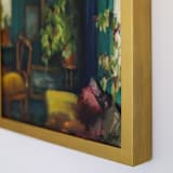 "The Drawing Room" - Original Painting in green by Wendy Keller