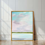 "Still Blue" - Original Painting in blue by Johanne Dziemian