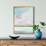 "Still Blue" - Original Painting in blue by Johanne Dziemian